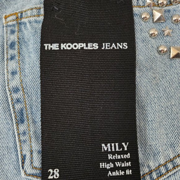Kooples Mily High-waisted Jeans w/Studs nwt - Picture 8 of 8